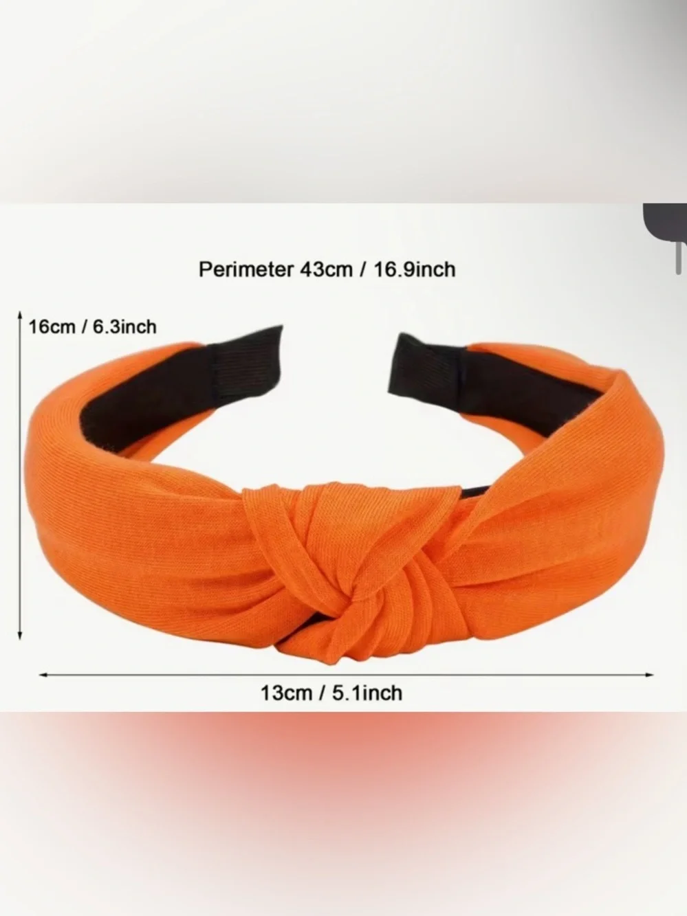 Orange Bandana Knot Headband